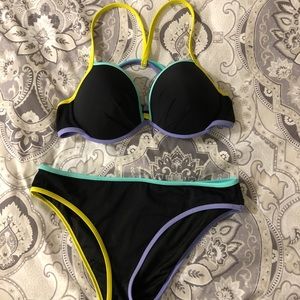 Victoria’s Secret - Black/neon Swimsuit